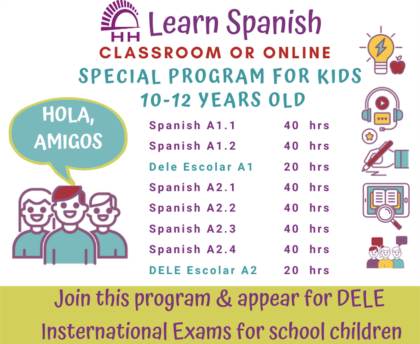 spanish classes for children mumbai spanish classes for kids